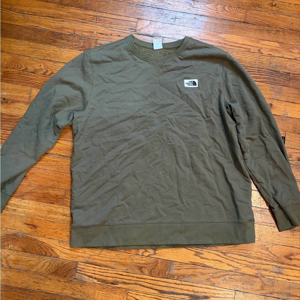 The North Face Men's Khaki/Green Crewneck Sweater